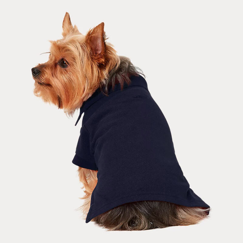 Polo Ralph Lauren Cotton Mesh Dog Polo Shirt - Solid Classic Navy image number 1